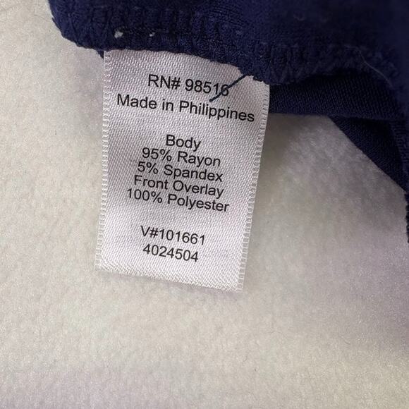 Coldwater Creek Sleeveless Draped Cowl Neck Sleeveless Tank Navy Blue Size XL 16 - Picture 10 of 10